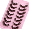thumbnail image 4 of Mink Lashes Wispy Cat Eye Lashes Full 6D Volume False Eyelashes that Look Like Extensions 16MM Thick Soft D-Curly Fake Lashes 7 Pairs Pack, 4 of 7