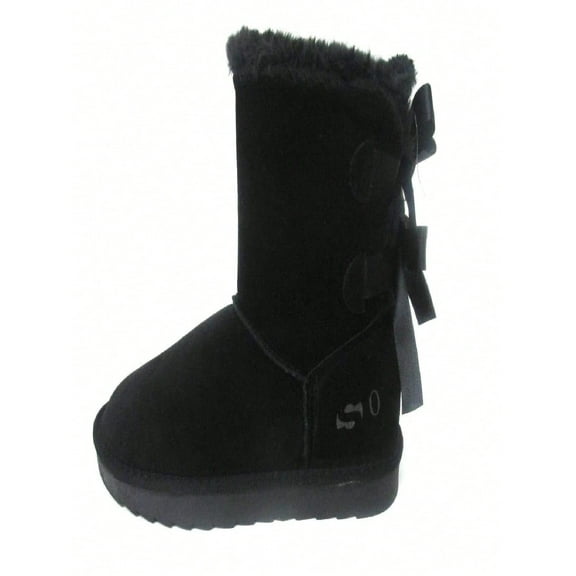 BRAND NEW WOMEN CLASSIC TWO BOWS SHORT BOOT BLACK 3452 ORIGINAL size 6