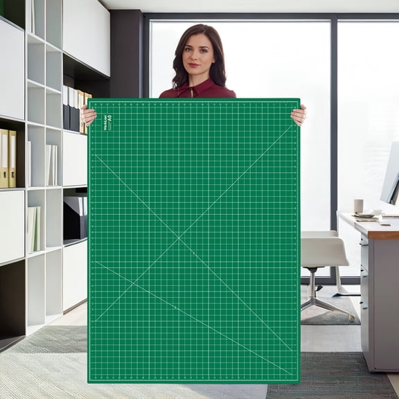 Self Healing Cutting Mat  (48"*36"): Double Sided PVC Non-Slip 5 Layers Craft Mat For Maximum Healing - Great For Sewing, Quilting, Scrapbooking, Craft & Art Projects, Green