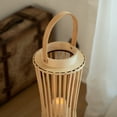 thumbnail image 6 of Wickerwise Vintage Decorative Candle Holder with Handle Handcrafted Lantern Accent for Indoor and Outdoor Use Ideal for Patio Garden Living Room Dining Area Wedding Party & Special Events, Medium, 6 of 7