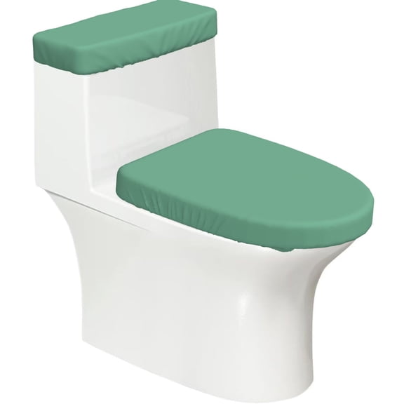 Toilet Lid Cover Set Of 2 Soft Stretchy Toilet Tank And Lid Cover For Most Toilets Sage Green