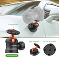 thumbnail image 4 of UURIG BH-07 Mini Ball Head Camera Tripod Mount 1/4 Inch, 4 of 8