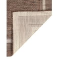 thumbnail image 4 of Unique Loom Outdoor Border Collection Area Rug - Soft Border (7' 10" Square Brown/Ivory), 4 of 6