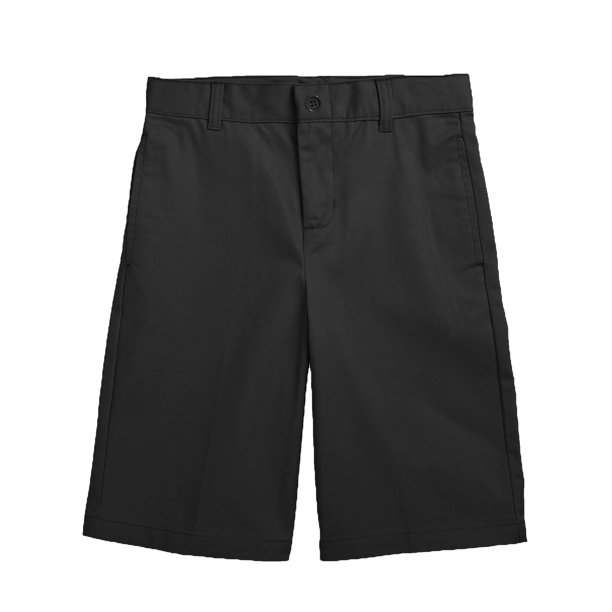 Boy's Stretch Slim Fit School Uniform Twill Shorts