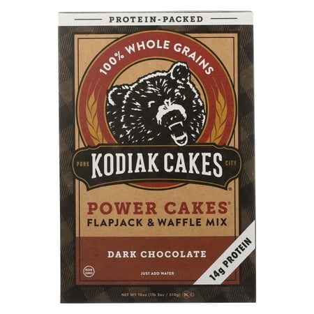 Kodiak Cakes Power Cakes Dark Chocolate Pancake and Waffle Mix 14g Protein per Serving 18 (The Best Whole Wheat Pancakes)