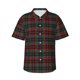 thumbnail image 1 of Fotbe Tartan Plaid Camisa Hawaiana para Hombre Unisex – Camisa Casual de Verano con Botones de Manga Corta de Algodón y Lino,X-Large, 1 of 7
