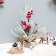 thumbnail image 4 of Decoraciones navideñas Nevadas PE mini árbol de Navidad en maceta hotel centro comercial decoraciones navideñas de unos 33 cm, 4 of 5