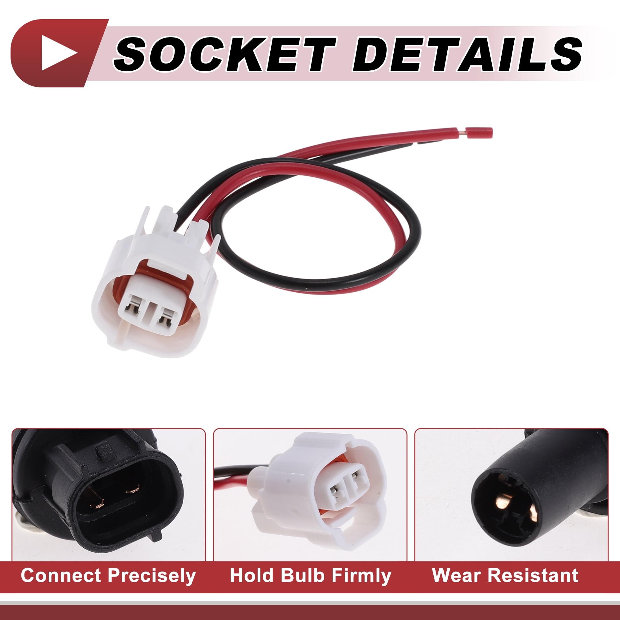 Unique Bargains Side Marker Light Socket Wiring for Toyota 4Runner 2013-2021