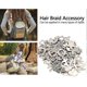 thumbnail image 3 of 90pcs Hair Braid Rings Dreadlocks Ring Leaf Star Fashion Hair Decoration Accessories, 3 of 4