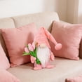 thumbnail image 6 of Spring Decor, 15in Handmade Plush with Tulip Bouquet Decorations for Home Classroom Office Shop, Mother's Day Teachers' Day Easter Gifts (1, Pink), 6 of 7