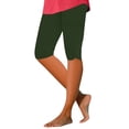 thumbnail image 3 of HAJWOH Women’s Capri Leggings Knee Length Leggings Stretch Summer Casual Athletic Running Workout Yoga Pants, 3 of 6