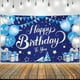 thumbnail image 2 of Fondo de feliz cumpleaños plateado y azul, 2x44 pulgadas, pancarta de feliz cumpleaños para hombres, pancarta de cumpleaños azul, decoraciones felices, 2 of 5