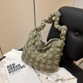 thumbnail image 4 of Moda mujer bolso de hombro plisado Crossbody bolsos nube acolchado bordado FLhrweasw  Nuevo, 4 of 9