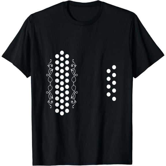 Retro Air Accordion Player Choir Musician Men Mexico Vintage T-Shirt