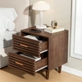 thumbnail image 2 of Alohappy Nightstand with 2 Drawers for Adults Bedroom, Mid Century End Table for Living Room, Brown, 2 of 12