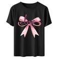 thumbnail image 5 of JSKUMAR Women's Valentines T-Shirt Cute Love Heart Graphic Tees Casual Short Sleeve Crew Neck Pullover Trendy Tops (Black-7,L), 5 of 6