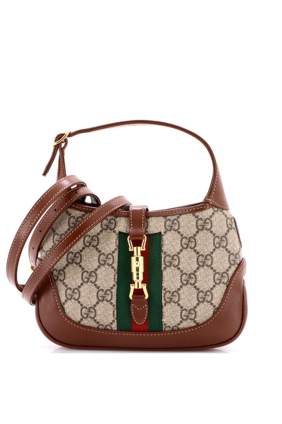 Pre-Owned Jackie 1961 Hobo GG Coated Canvas Mini By Rebag