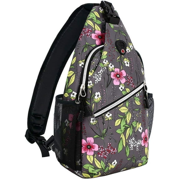 Sling Backpack,Travel Hiking Daypack Periwinkle Crossbody Shoulder Bag
