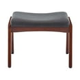 thumbnail image 6 of Pemberly Row Mid-Century Accent Lounge Armchair w/Ottoman in Gray Fabric, 6 of 14