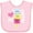 AD-Pink, variant on Inktastic I Love Ice Cream with Cute Ice Cream Cone Boys or Girls Baby Bib