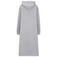 thumbnail image 5 of Wdfiry Women's Midi Dress Solid Color Pullover Hooded Long Sleeve Dress Casual Plus Size Side Slit Sweatshirt Dress, 5 of 6