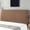 Brown-BW, variant on MMJ Headboard Cover Full Wrap Stretchable 71in Dustproof Protector Soft Padded Elastic Hem Machine Washable Bedroom