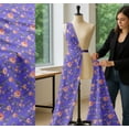 thumbnail image 5 of Soimoi Cotton Voile Fabric Leaves & Camellias Floral Printed Fabric 1 Yard 42 Inch Wide, 5 of 7