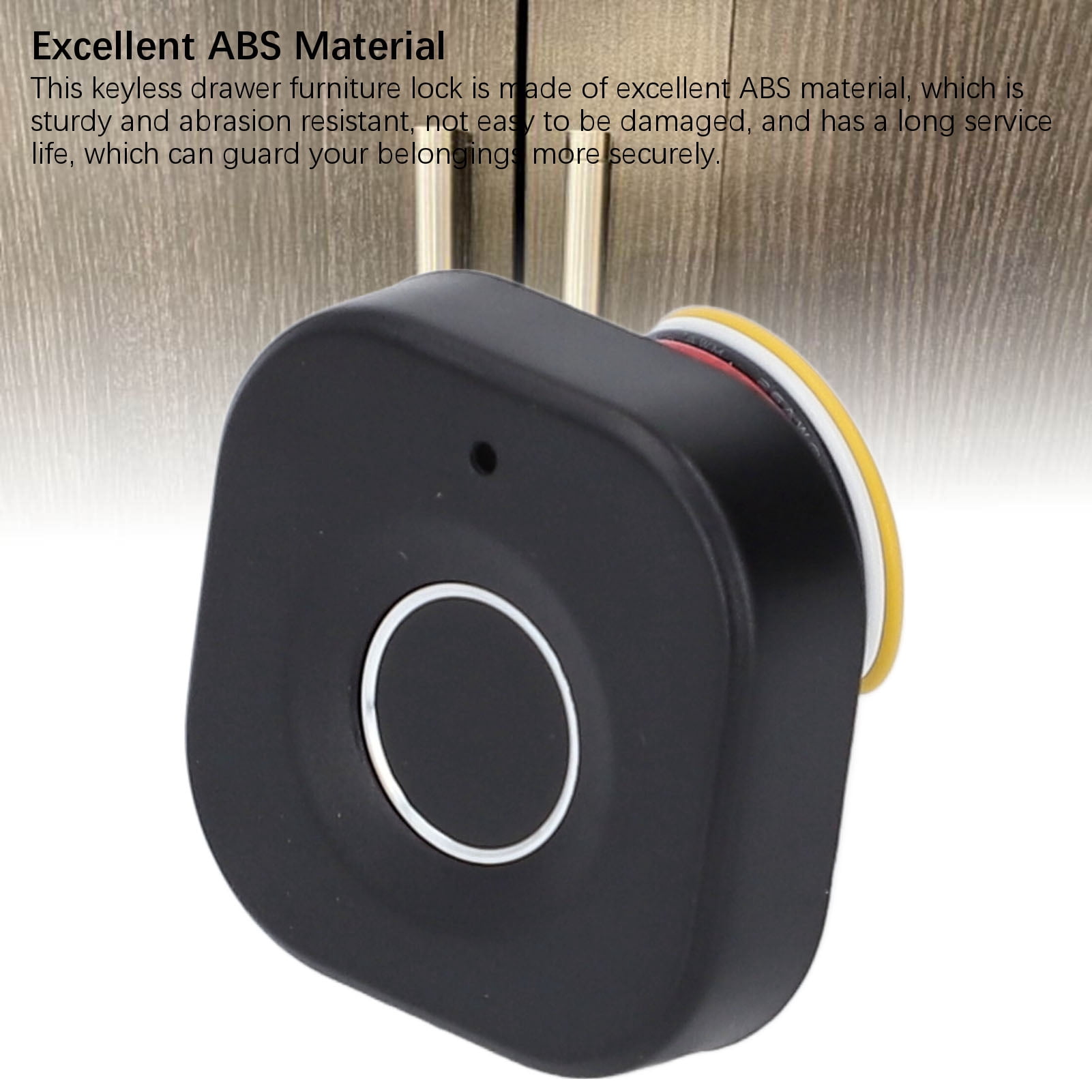 LAZIOEGR Semiconductor Fingerprint Cabinet Lock, Smart Biometric Drawer Lock For Home And Office Furniture, Keyless Entry Electronic Privacy File Cabinet Lock System (3.94 inches / 10.00 cm)