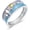 Mountain, variant on Nature-Inspired Mountain Ring 925 Sterling Silver Band Inlaid Crushed Turquoise Jewelry for Outdoor Lovers Nature Theme Promise Ring Size 6-9