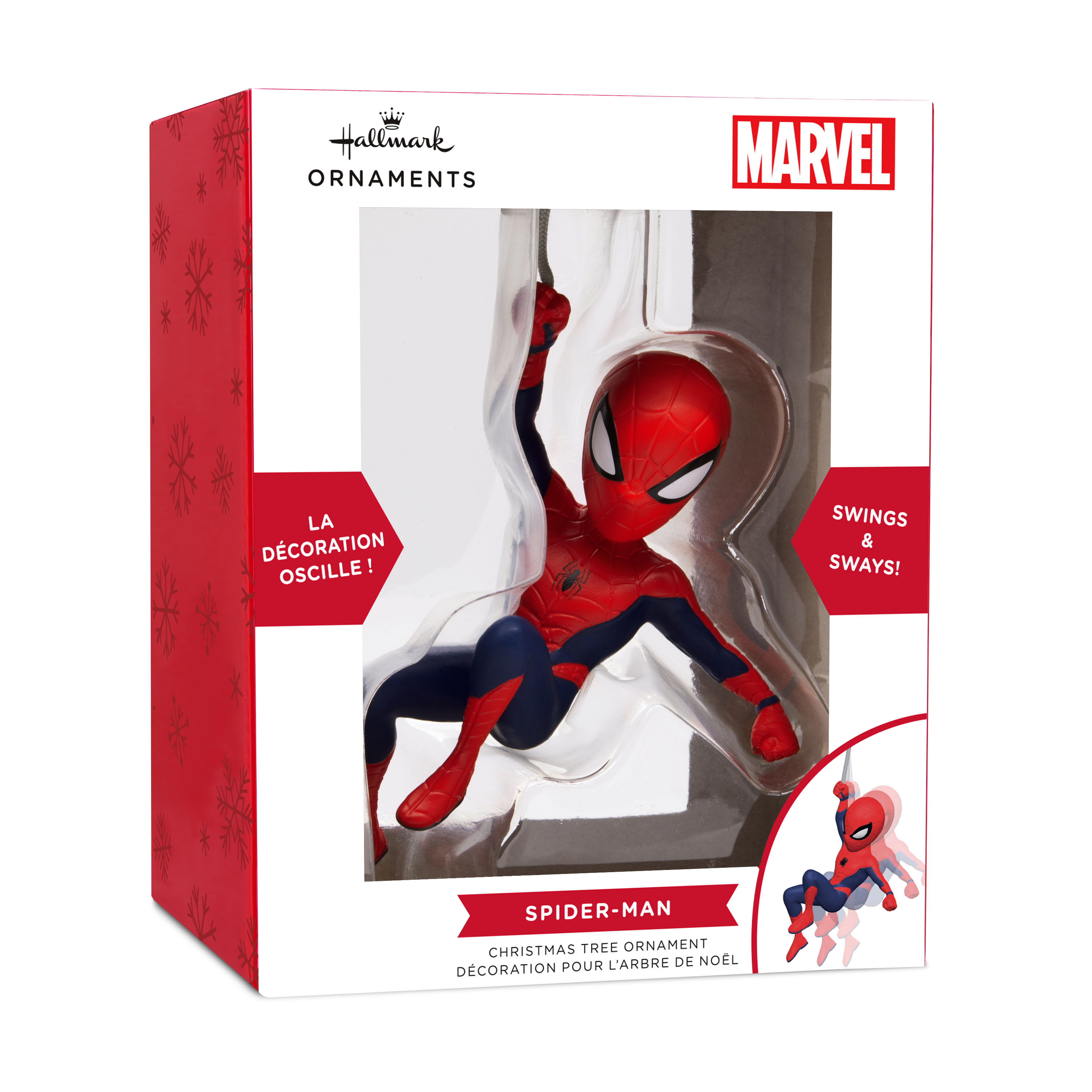 Figurine Décorative Hallmark : Casse-Noisette Spiderman Marvel - Résine, Ruban De Suspension - Décoration De Noël à Collectionner