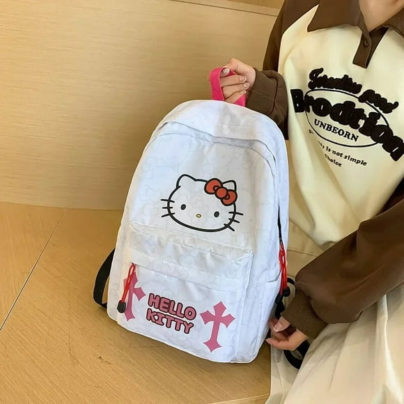 Hello Kitty Girls Fashion School Bag Cute Trendy Cool Backpack Sanrio Backpack Hello Kitty School Bag backpack women YXQ