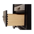 thumbnail image 5 of Matrix Traditional Style 2 Drawer Nightstand In Black Color made with Wood, 5 of 6