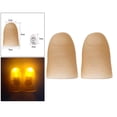 thumbnail image 2 of 2x LED Magic Light Up Thumb thumb light led Props Fingers Trick Lights Yellow Light, 2 of 9