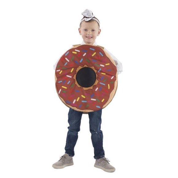 Dress Up America 1001-M-L Sprinkle Doughnut Kids Costume - Medium & Large - Age Group 8-10 & 12-14 Years