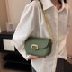 thumbnail image 5 of Bolso bandolera de piel sintética adecuado para citas diarias, pequeño bolso cuadrado verde, 5 of 5