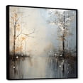 thumbnail image 2 of Designart "Tranquility in the Grey Springtime Forest I" Food & Beverage Framed Wall Art - Grey Fruits Living Room Framed Canvas Art, 2 of 6