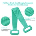 thumbnail image 3 of Under 10$ Silicone Back Body Scrubber Bath Shower Towel,Back Cleaning Shower Strap,Silicone Body Brush, Body Wash Silicone Scrubber Belt for Men Women, Easy to Clean, 3 of 8