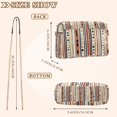 thumbnail image 4 of FORMRS Women Crossbody Purse with Chain Strap Vegan Leather Shoulder Handbag, Brown Abstract Dots, 4 of 7