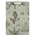 thumbnail image 2 of FMSHPON Anchor Clipboard Hardboard Wood Nursing Clip Board and Pull for Standard A4 Letter 13x9 inches, 2 of 7