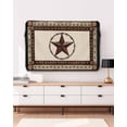 thumbnail image 3 of Country Star Outdoor TV Cover 60 to 65 inch Farmhouse Texas Star Vintage Wood Grain Waterproof Dustproof TV Covers for Outside with Zipper Remote Control Pocket Flat Screen Protectors, 3 of 7