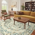 thumbnail image 3 of Garvee 8'x10' Modern Floral Print Area Rug Boho Rugs, Non-Slip Washable Rug Stain Resistant Low Pile Indoor Carpet for Living Room Bedroom Home Decor, Beige, 3 of 8