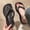Black, variant on Women's Platform Flip Flop with Arch Support Casual Comfortable Wedge Flip-Flops Summer Beach Sandals Thong Slippers