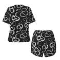 thumbnail image 5 of Naloa Snake Women's Short-Sleeved Pajama Set, Loungewear, Summer pajamas, Breathable Cozy - 3X-Large, 5 of 9