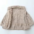 thumbnail image 6 of bbymog Girls Fleece Jacket with Pocket Solid Color Stand-Up Zip Up Jackets Coats Winter Warm Outerwear Baby Girl Clothes Khaki 3 Years, 6 of 9