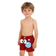 thumbnail image 4 of Pantalones cortos de bolsillo para niños con cordón elástico estampado casual traje de baño pantalones de cinco puntos, 4 of 8