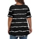 thumbnail image 4 of Camiseta de Manga Corta de Cuello en V Sólido Casual, Camisetas de Manga Corta para las Mujeres, 4 of 7
