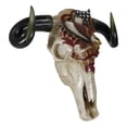 thumbnail image 6 of Rustic Western Cow Skull With Bald Eagle American Flag Spirit Of USA Wall Decor, 6 of 11