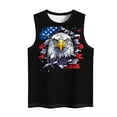 thumbnail image 4 of Jsaierl Women's 4th of July Tank Tops Summer Patriotic USA Flag Graphic Tees Loose Fit Sleeveless T Shirts Camisole Athletic Crewneck Tanks S-XXXXXL, 4 of 4