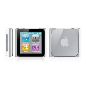 Apple iPod nano 第6世代 8GB シルバー Pre-Owned Apple iPod Nano 6th Generation 8GB, Silver + 1 Year