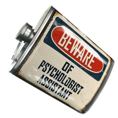 

NEONBLOND Flask Beware Of Psychologist Assistant Vintage Funny Sign